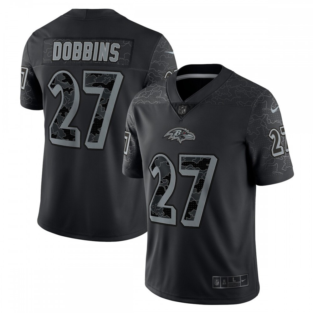 J.K. Dobbins Baltimore Ravens Nike RFLCTV Limited Jersey - Black-Profan Arena